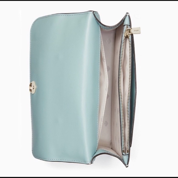 ♠️ kate spade Remi Embroidered Lea Floral Flap Chain Crossbody Bag, Aphrodite - Picture 4 of 16